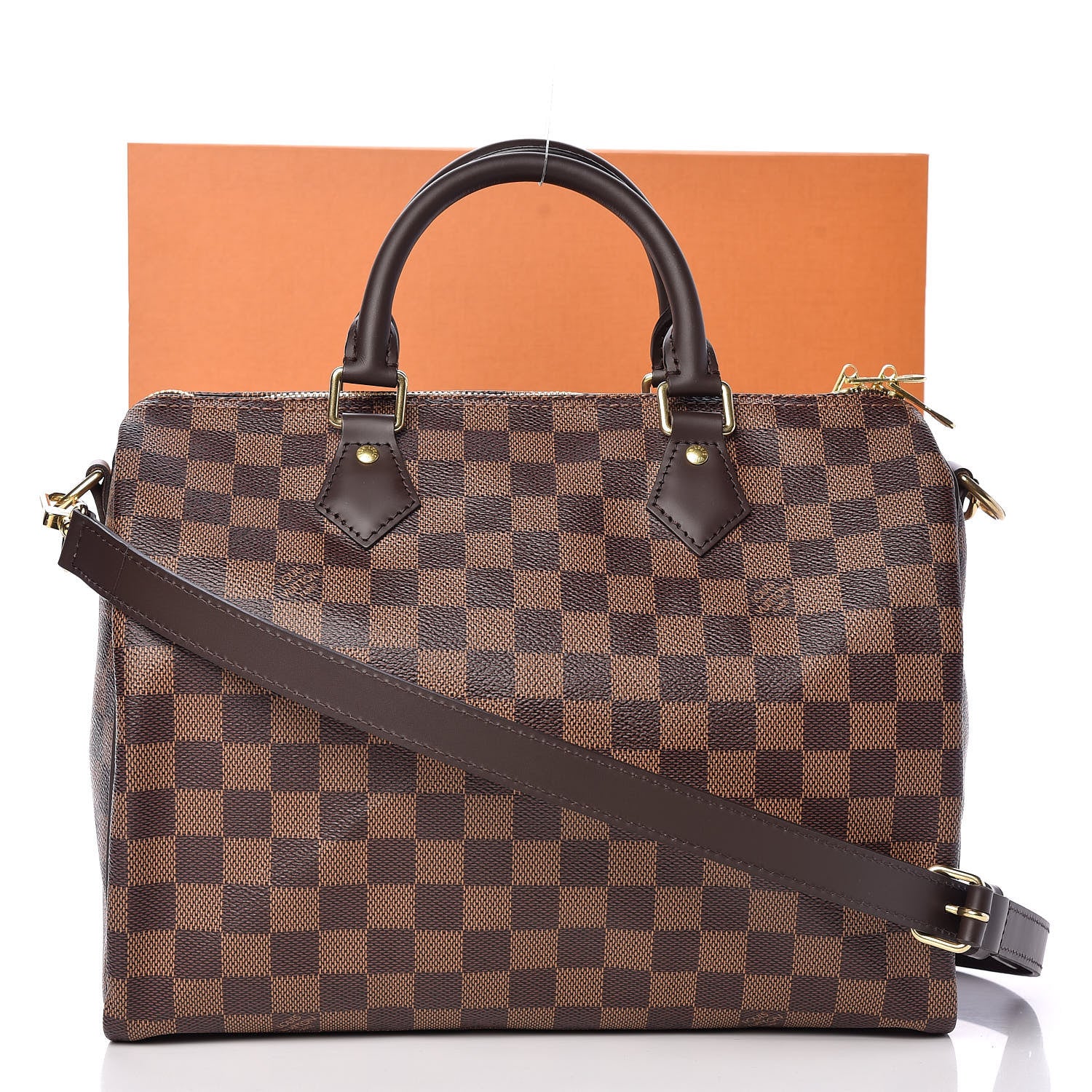 Louis Vuitton Damier Ebene Speedy Bandouliere 30 10 of 10