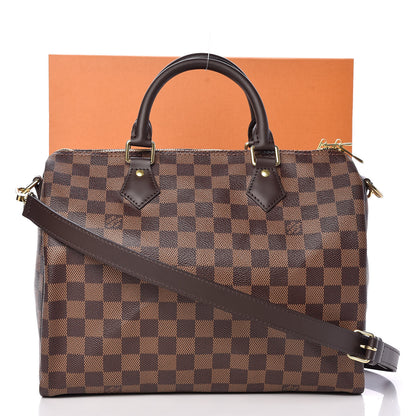 Louis Vuitton Damier Ebene Speedy Bandouliere 30 10 of 10