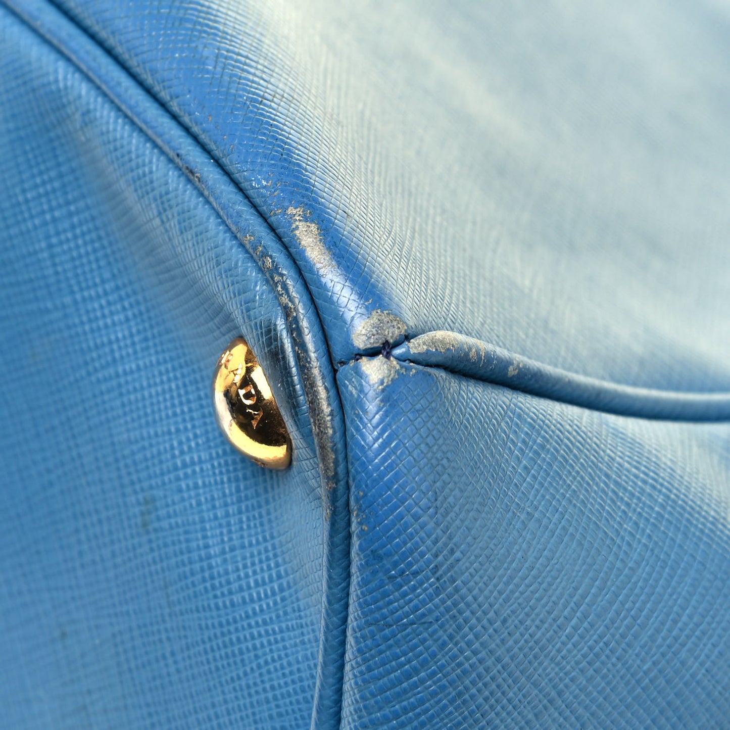 Saffiano Medium Galleria Double Zip Tote Cobalto