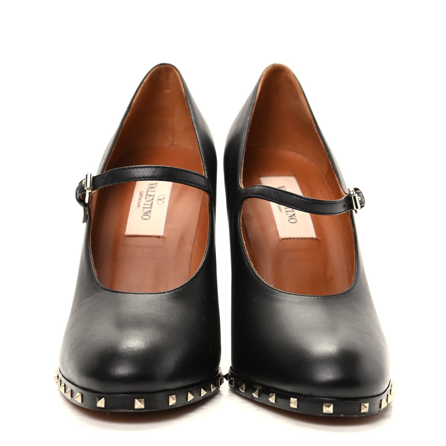 Valentino Garavani Calfskin Soul Rockstud Mary Jane 110mm Pumps 36 Black 2 of 9