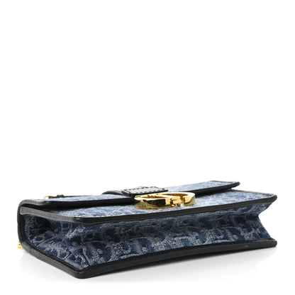 Christian Dior Denim Oblique 30 Montaigne East West Chain Flap Bag 4 of 10