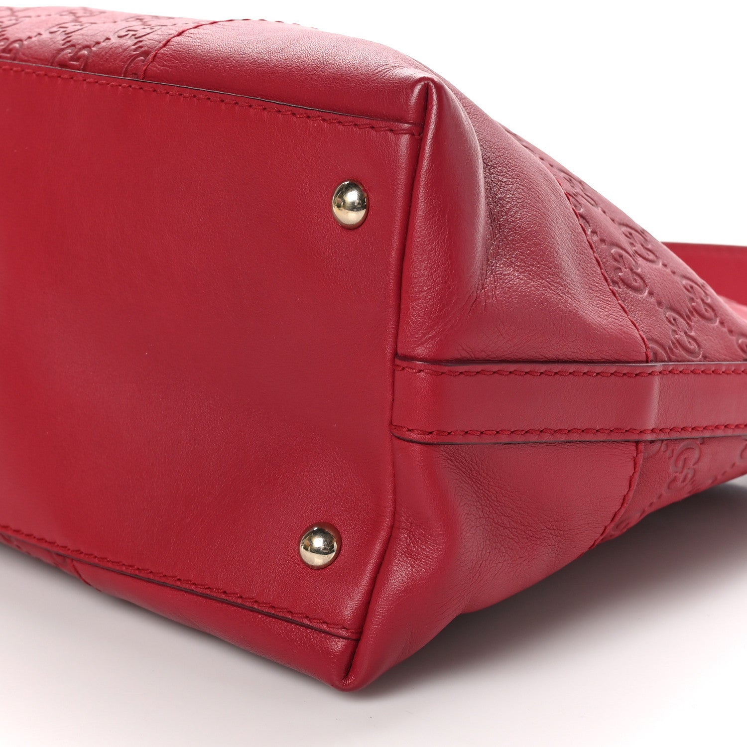 Gucci Guccissima Medium Lovely Heart Hobo Red 10 of 10