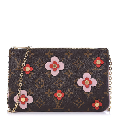 Louis Vuitton Monogram Blooming Flowers Double Zip Pochette 1 of 13