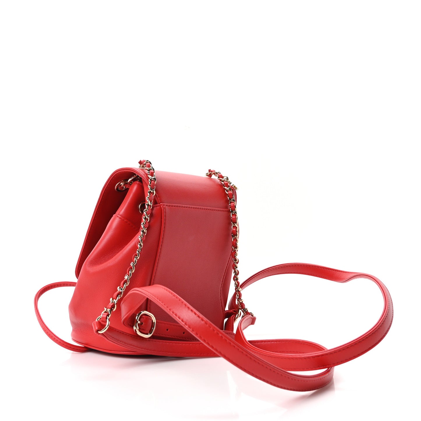 Lambskin CC Mania Backpack Red