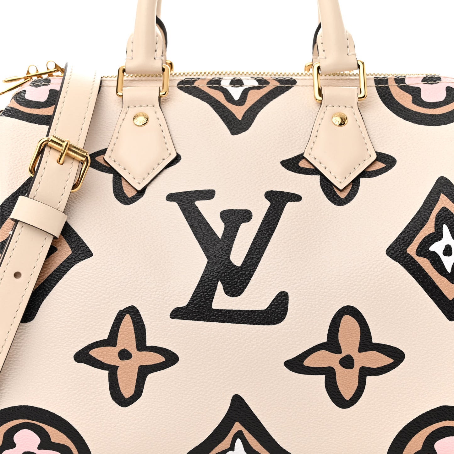 Monogram Giant Wild At Heart Speedy Bandouliere 25 Creme