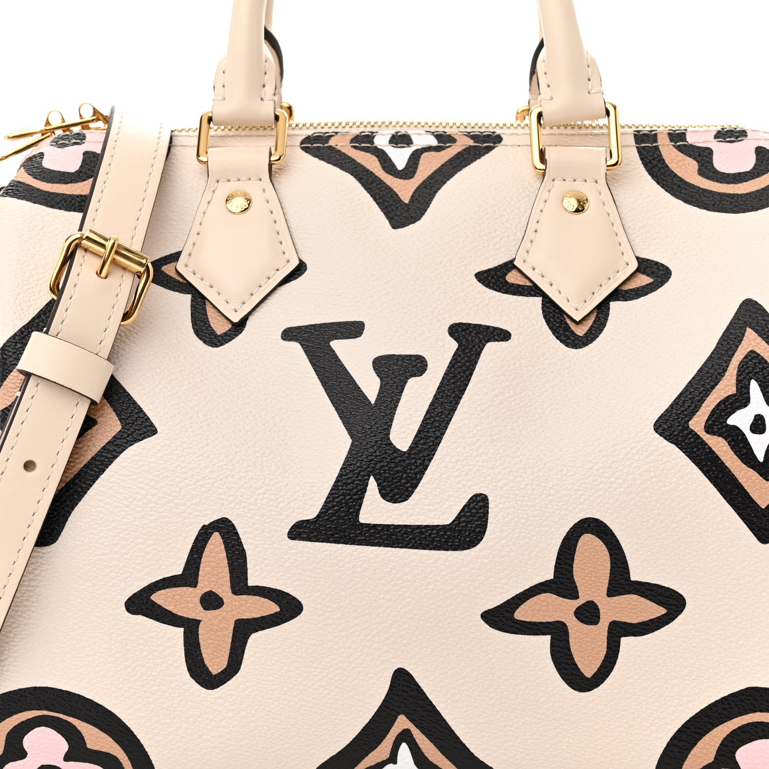 Louis Vuitton Monogram Giant Wild At Heart Speedy Bandouliere 25 Creme 7 of 9