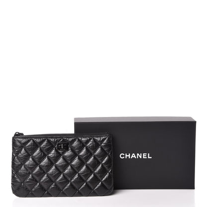 Chanel Aged Calfskin Quilted Medium Reissue Cosmetic Case So Black 8 of 8
