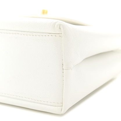 Chanel Caviar Top Handle Bag White 11 of 14
