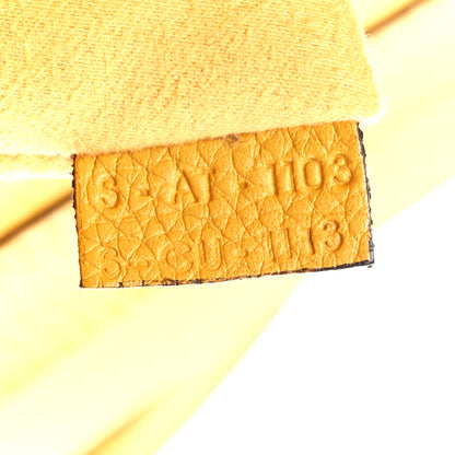 Celine Drummed Calfskin Mini Luggage Ocre 7 of 17