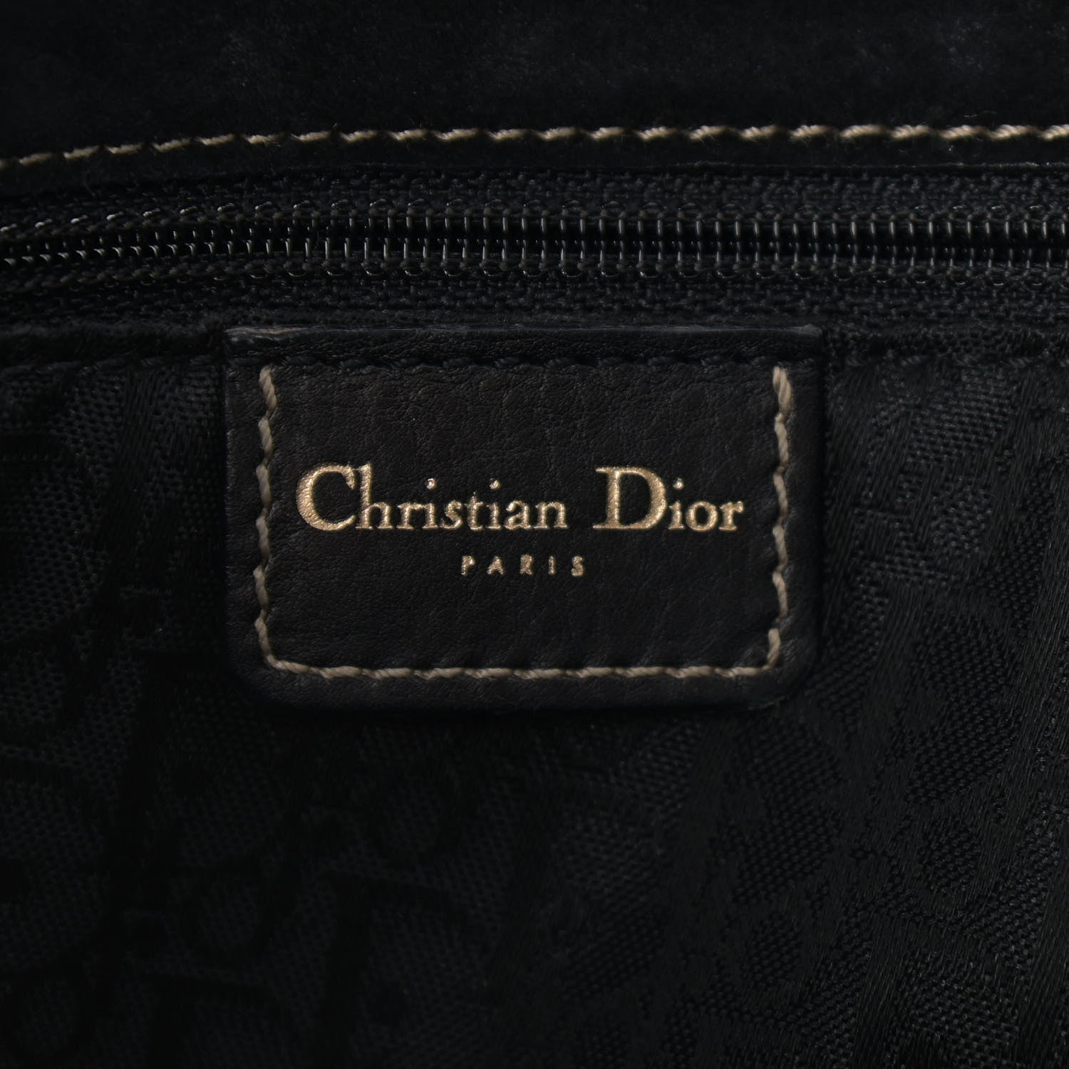 Christian Dior Grained Calfskin Double Saddle Bag Black 5 of 12