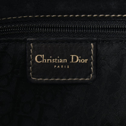 Christian Dior Grained Calfskin Double Saddle Bag Black 5 of 12