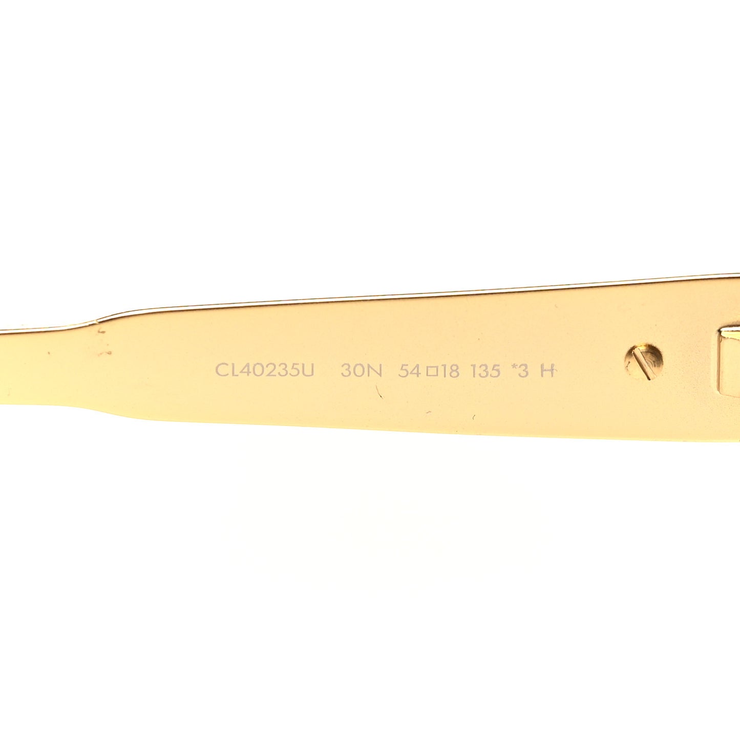 Metal Triomphe 01 Sunglasses CL40235U Gold Green