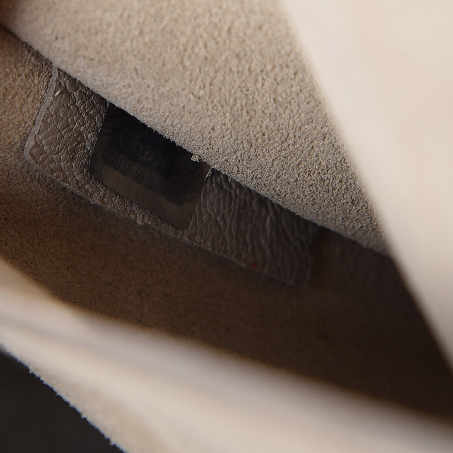 Grained Lambskin Drew Shoulder Bag Motty Grey