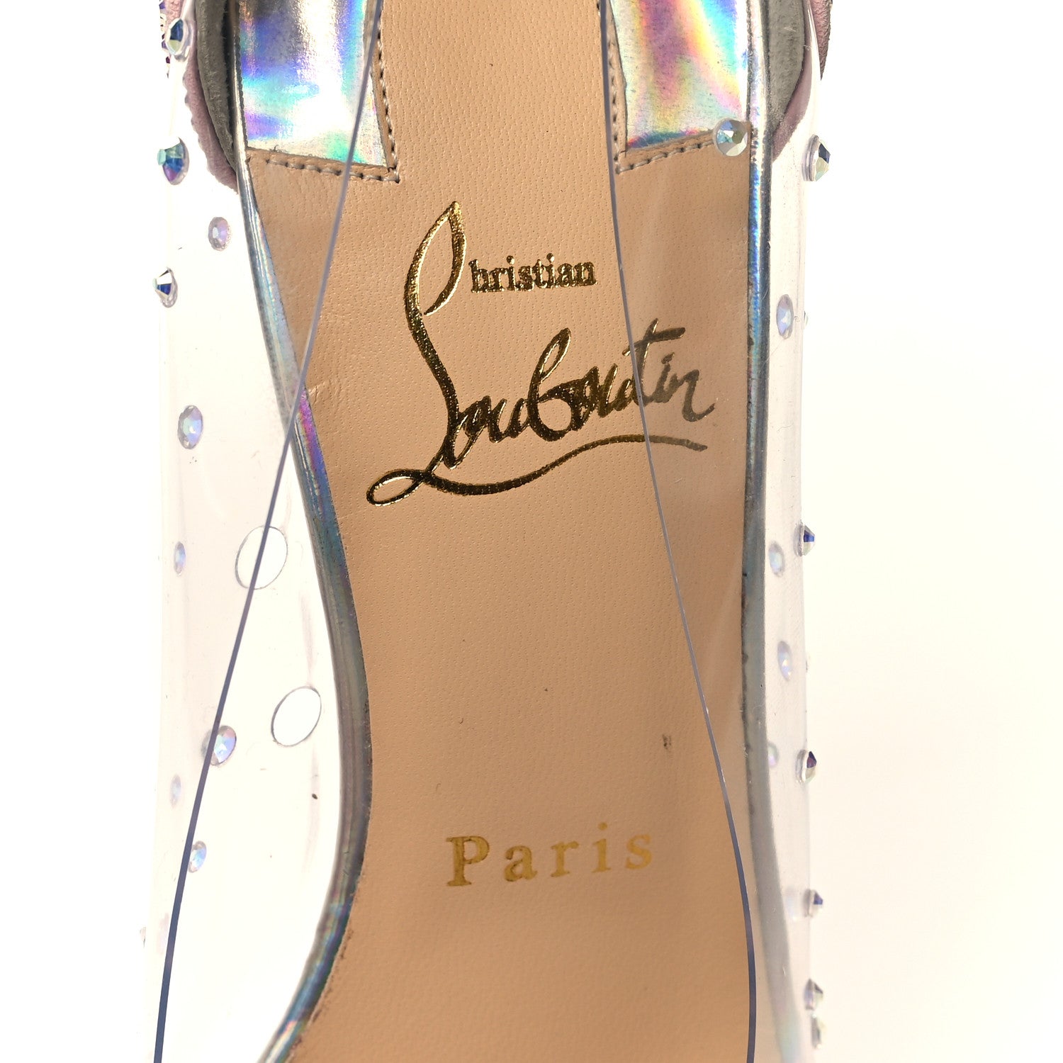 Christian Louboutin PVC Glitter Degrastrass 100 Pumps 36 Pink Multicolor 7 of 7