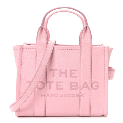 Marc Jacobs Grained Calfskin Small The Tote Bag Ribbon Pink 1 of 9