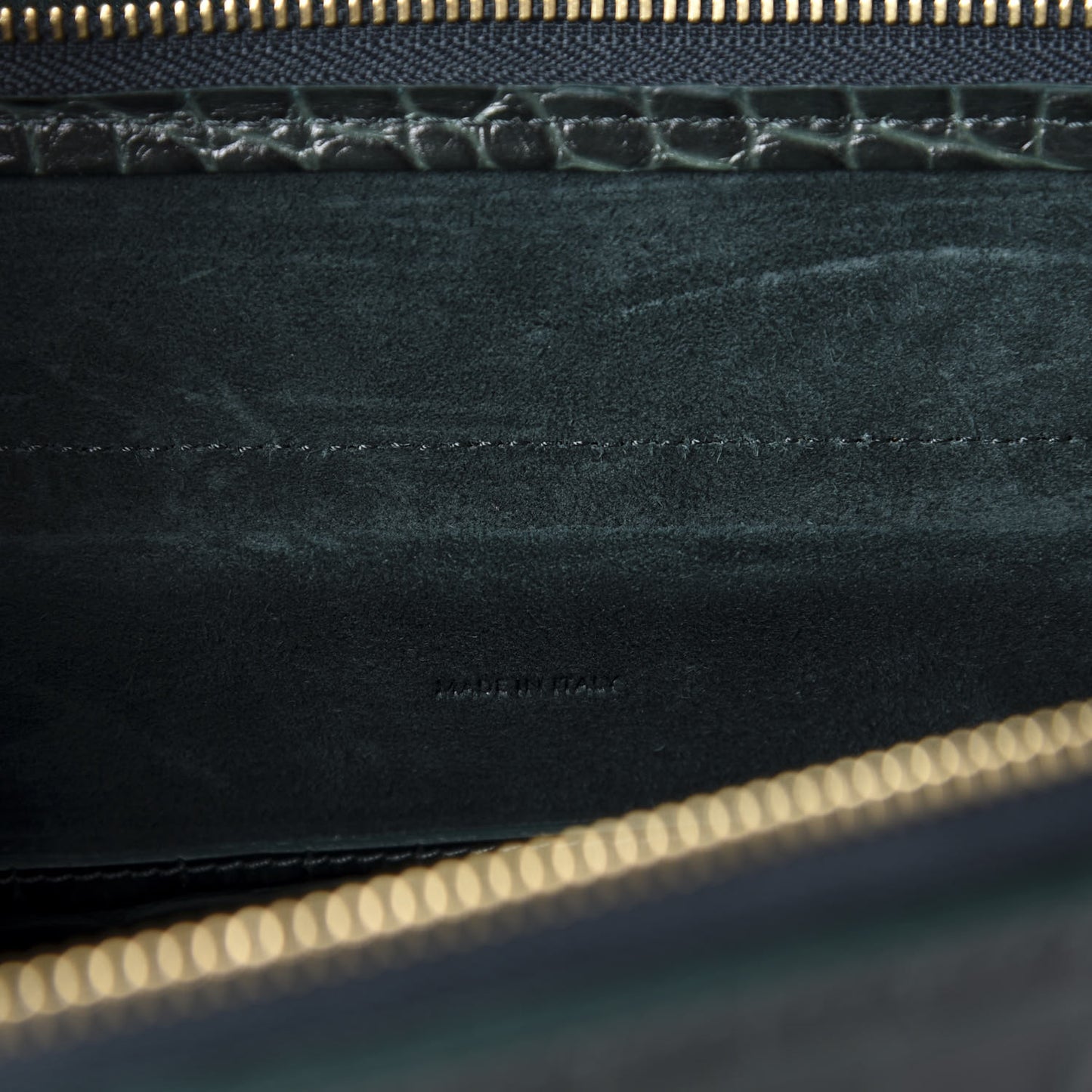 Calfskin Crocodile Embossed Micro Belt Bag Amazone