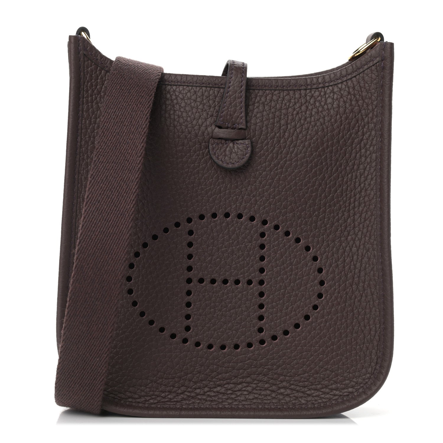 Hermes Taurillon Clemence Evelyne TPM Rouge Sellier 1 of 10
