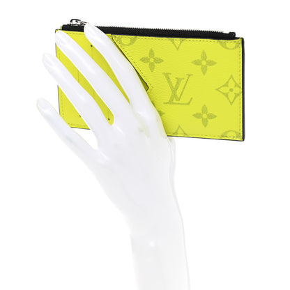 Louis Vuitton Monogram Taiga Coin Card Holder Yellow 2 of 6