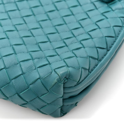 Bottega Veneta Nappa Intrecciato Nodini Crossbody Messenger Mallard 12 of 12