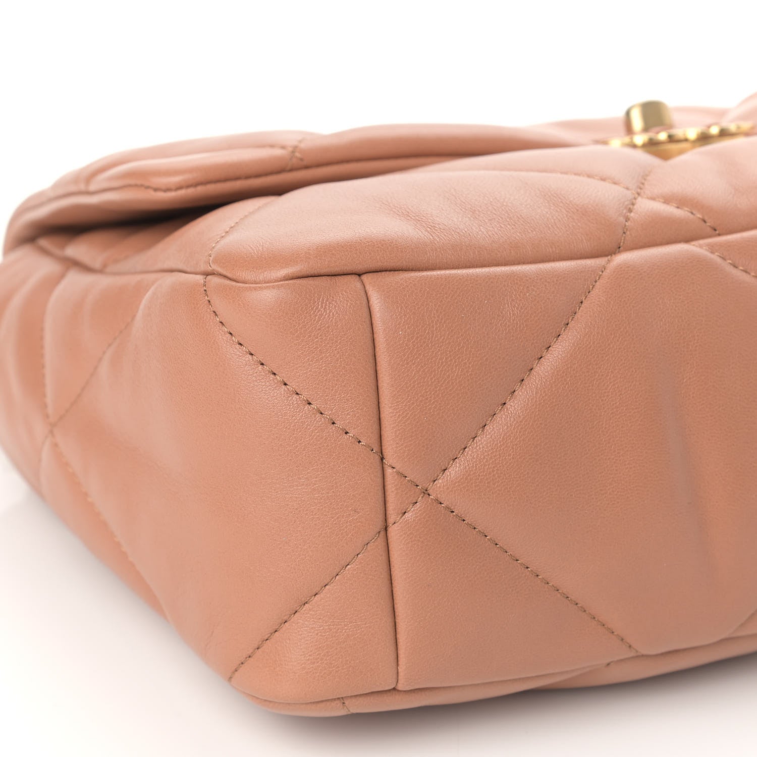 Chanel Lambskin Quilted Large Chanel 19 Flap Brown 8 of 9