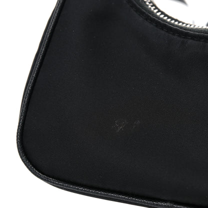 Prada Tessuto Nylon Mini Re-Edition 2000 Shoulder Bag Black 12 of 13
