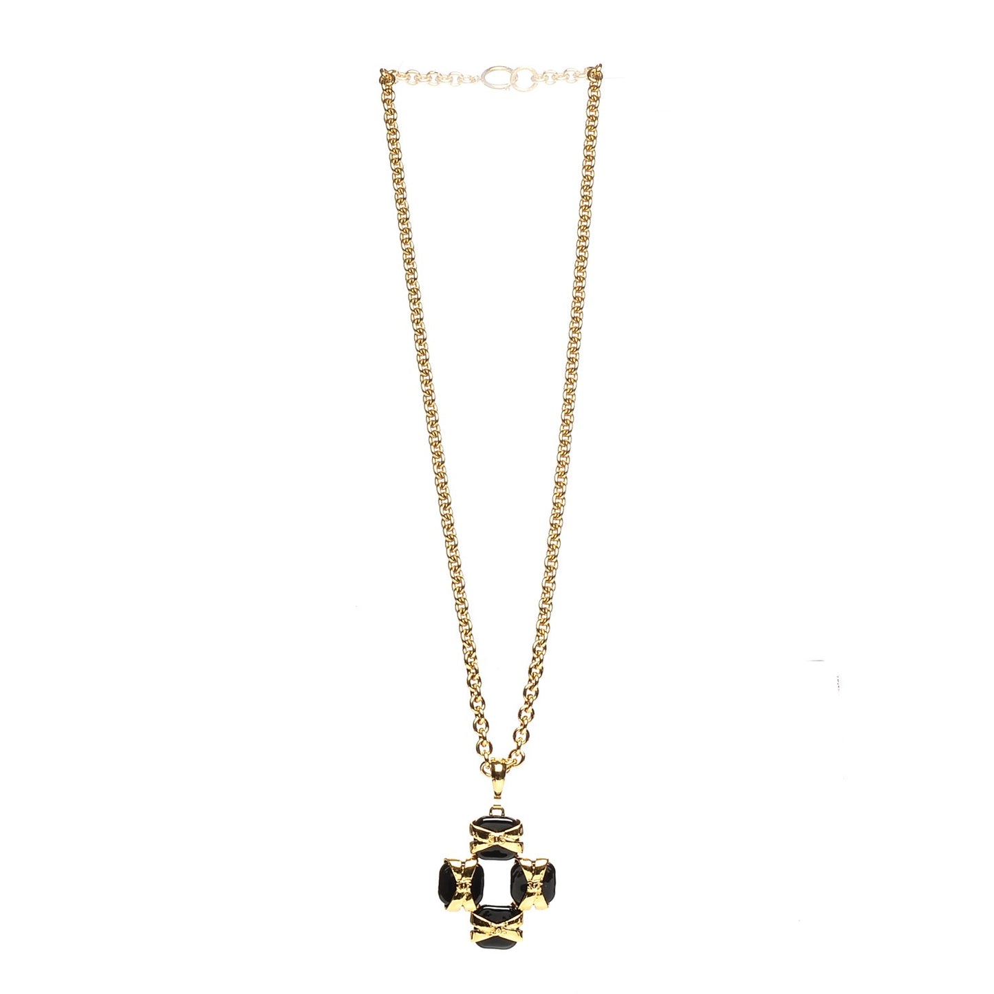 CC Necklace Gold Black