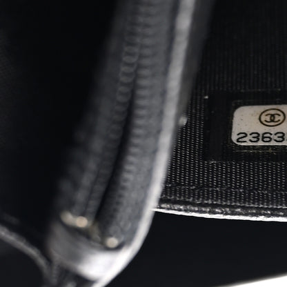 Chanel Caviar Quilted Boy Wallet On Chain WOC So Black 7 of 12