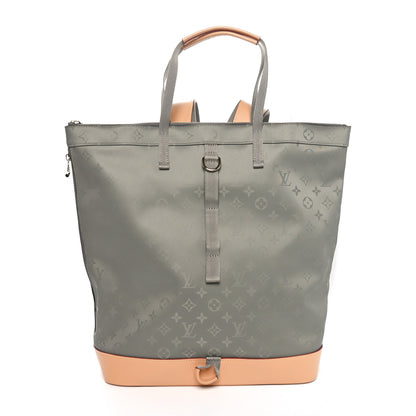 Louis Vuitton Monogram Titanium Backpack Tote 3 of 10