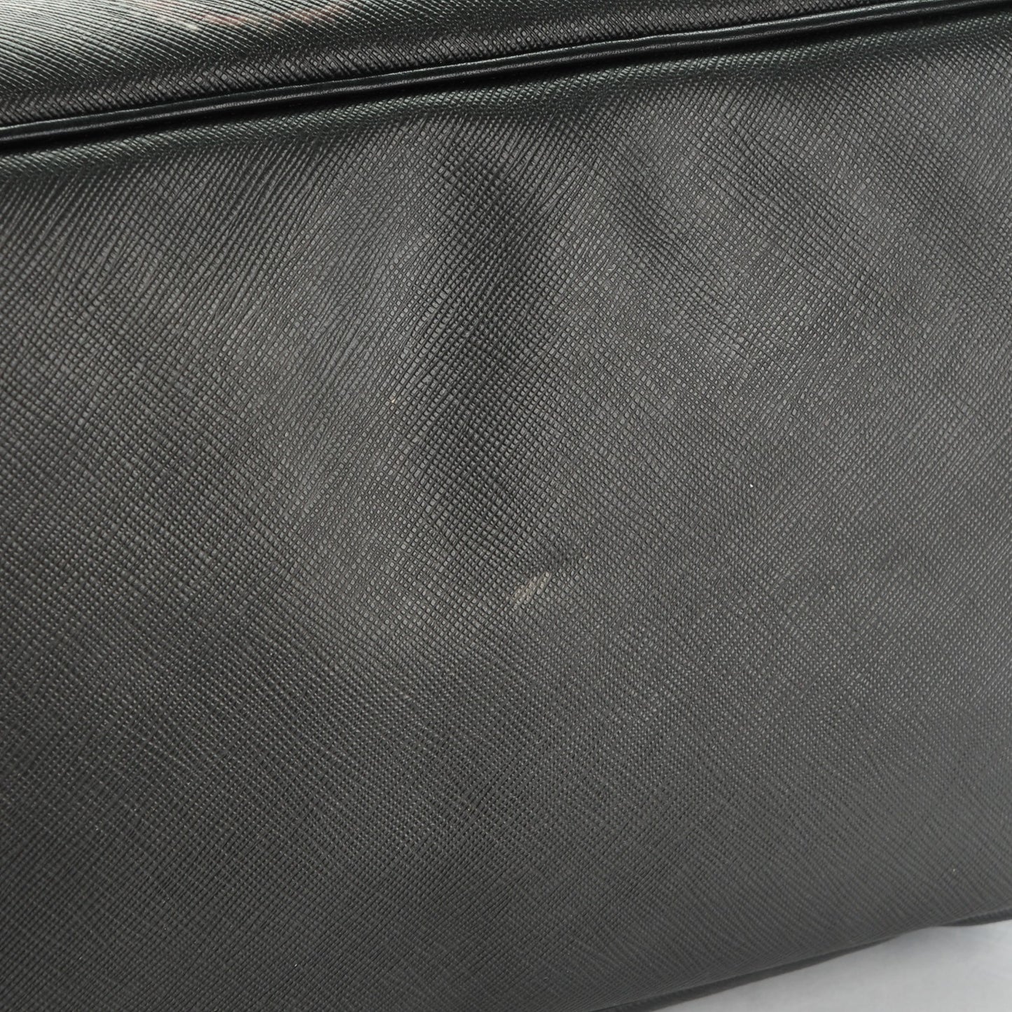 Textured Coated Canvas Rottweiler Print Medium Antigona Tote Black