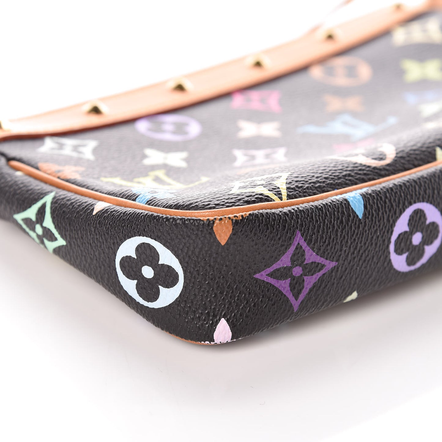 Monogram Multicolor Pochette Accessories Black