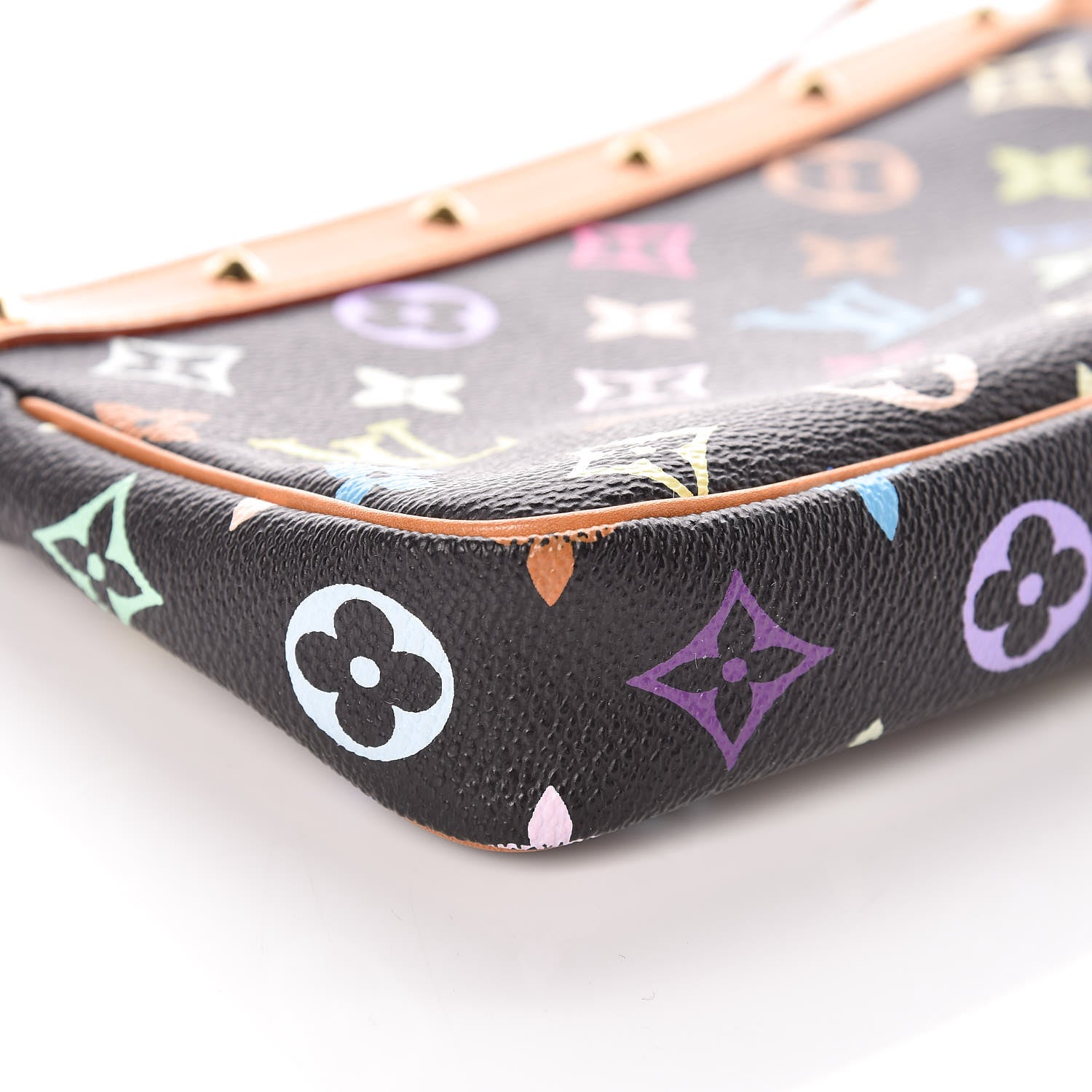 Louis Vuitton Monogram Multicolor Pochette Accessories Black 10 of 13
