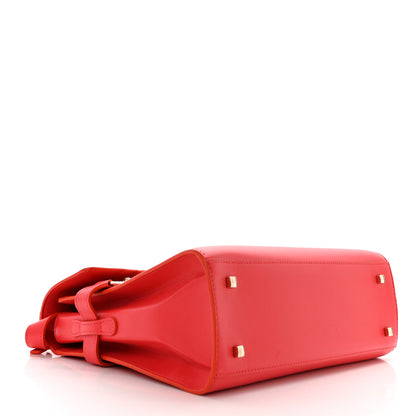 Delvaux Calfskin MM Tempete Satchel Coral 5 of 11