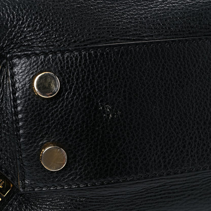 Tom Ford Grained Calfskin Sedgwick Medium Zipper Tote Black 17 of 20