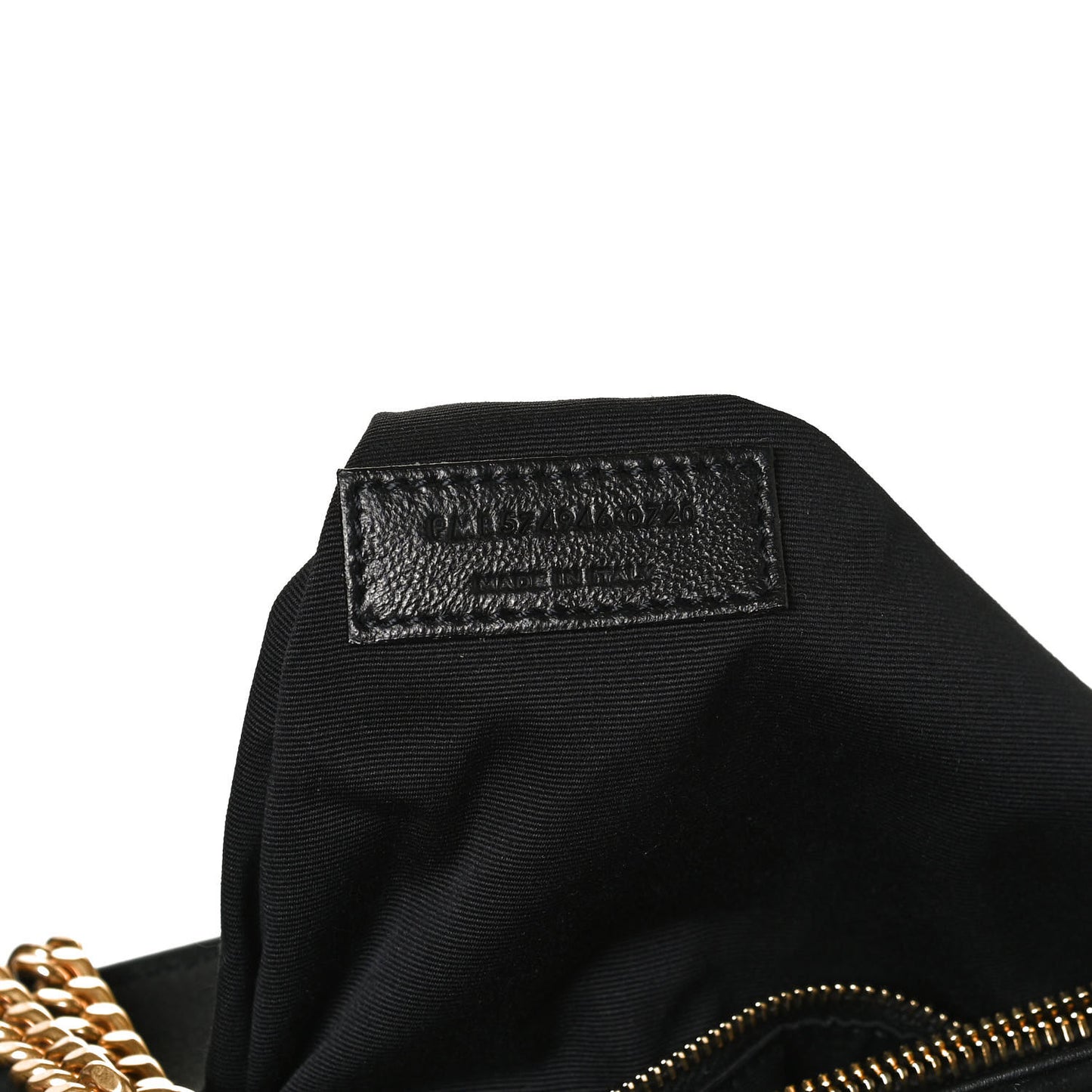 Suede Y Quilted Monogram Medium Loulou Chain Satchel Black