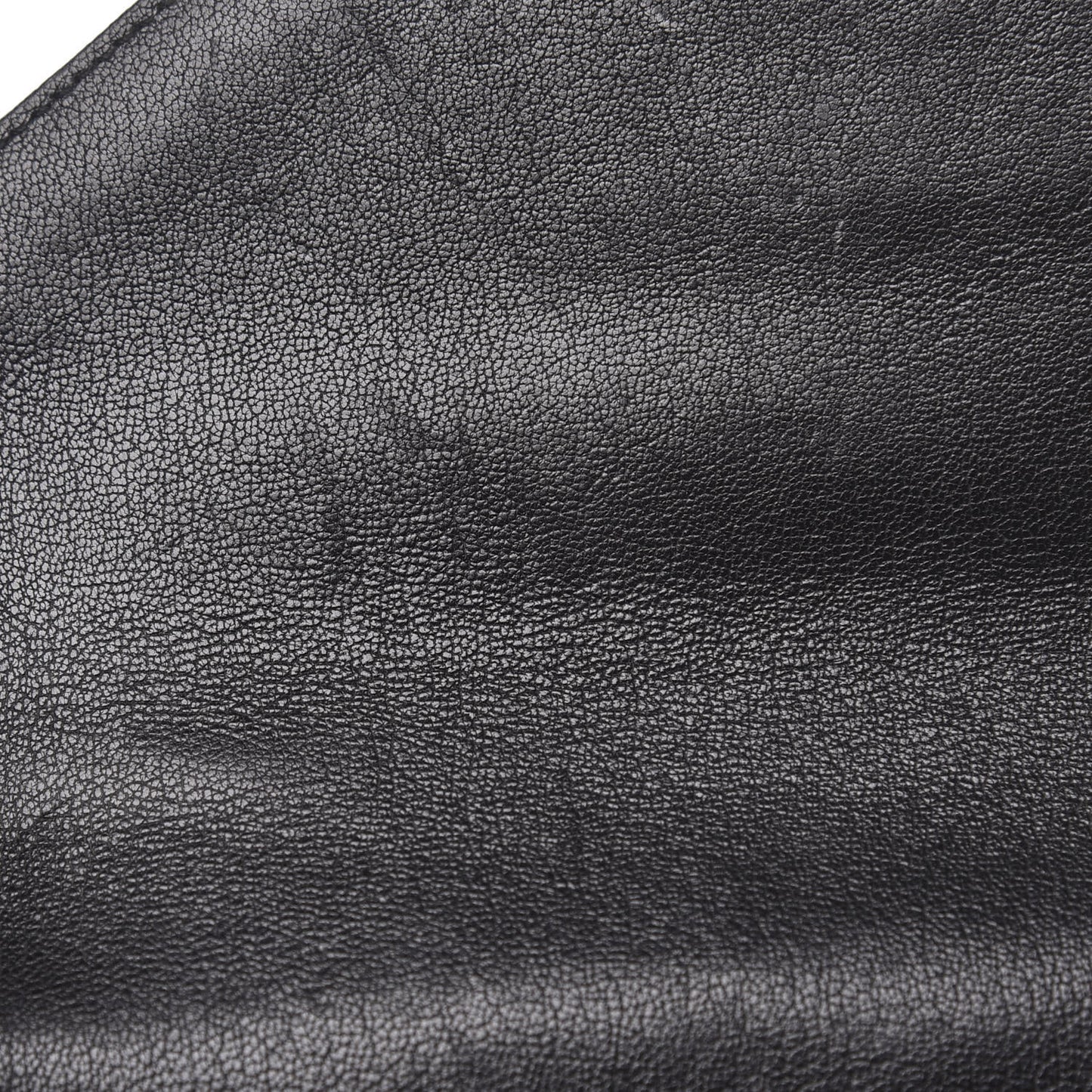 Sheepskin Matelasse Chevron Monogram Medium College Bag Black