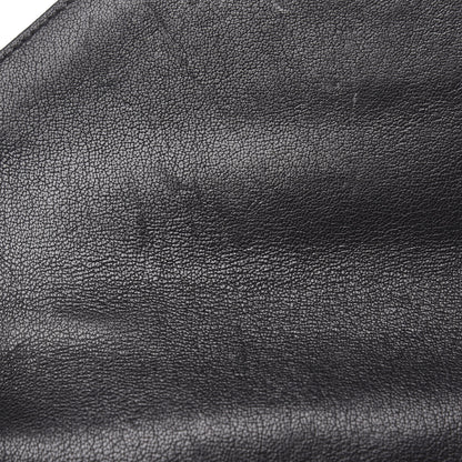 Saint Laurent Sheepskin Matelasse Chevron Monogram Medium College Bag Black 13 of 15