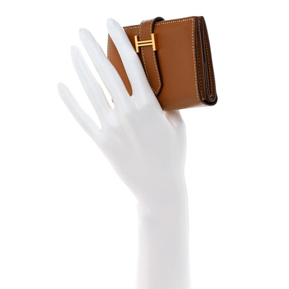 Hermes Epsom Mini Bearn Wallet Gold 2 of 14