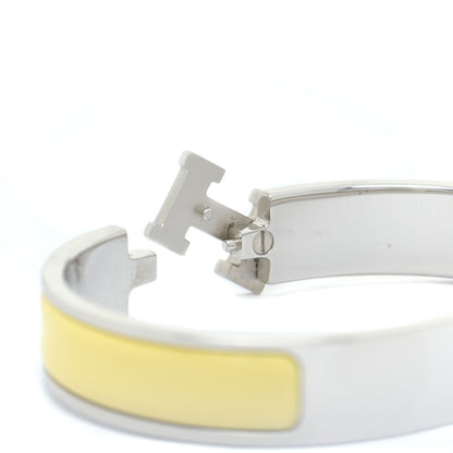 Hermes Enamel Narrow Clic Clac H Bracelet GM Jaune D'Or 5 of 6