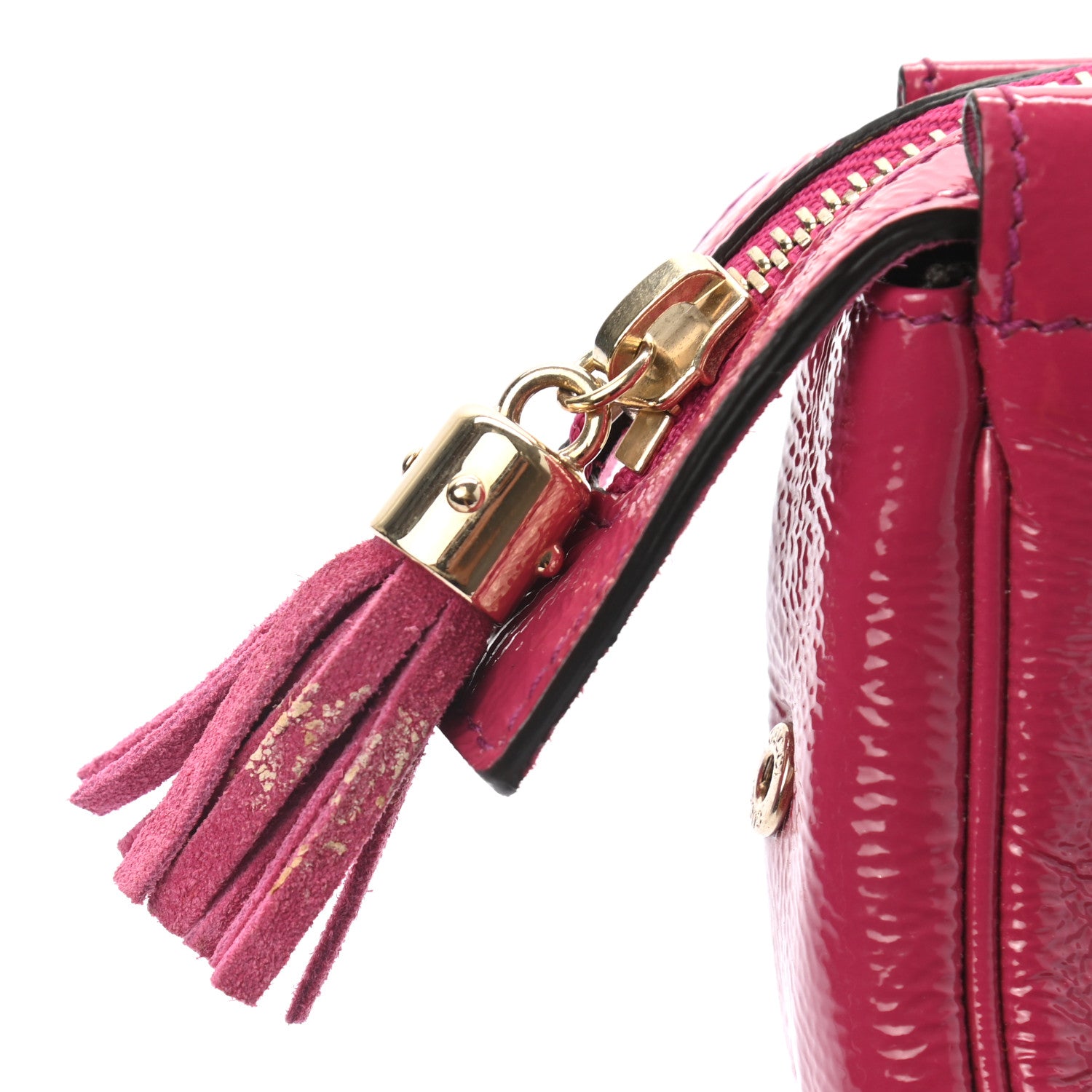 Gucci Soft Patent Soho Cosmetic Case Bright Bougainvillea 11 of 11