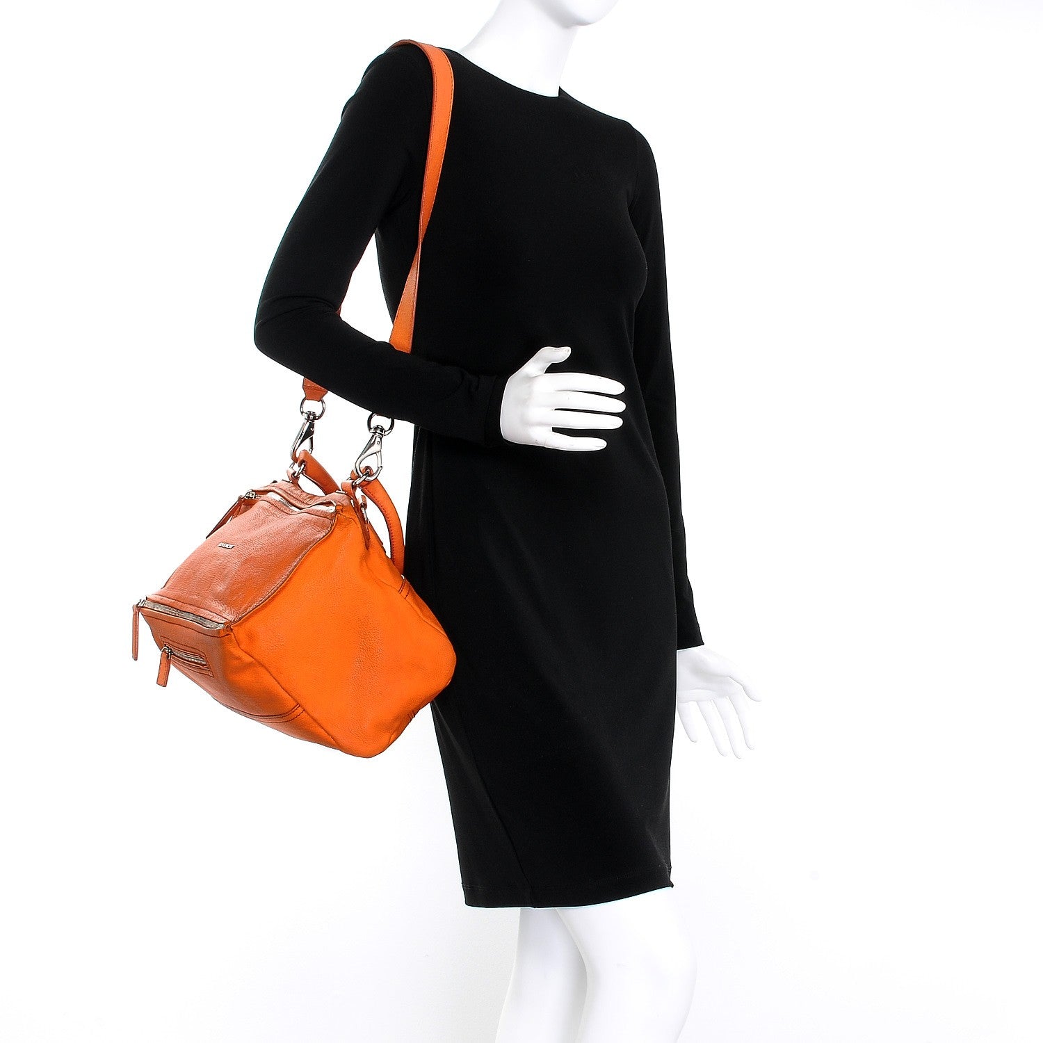 Givenchy Sugar Goatskin Medium Pandora Orange 2 of 13