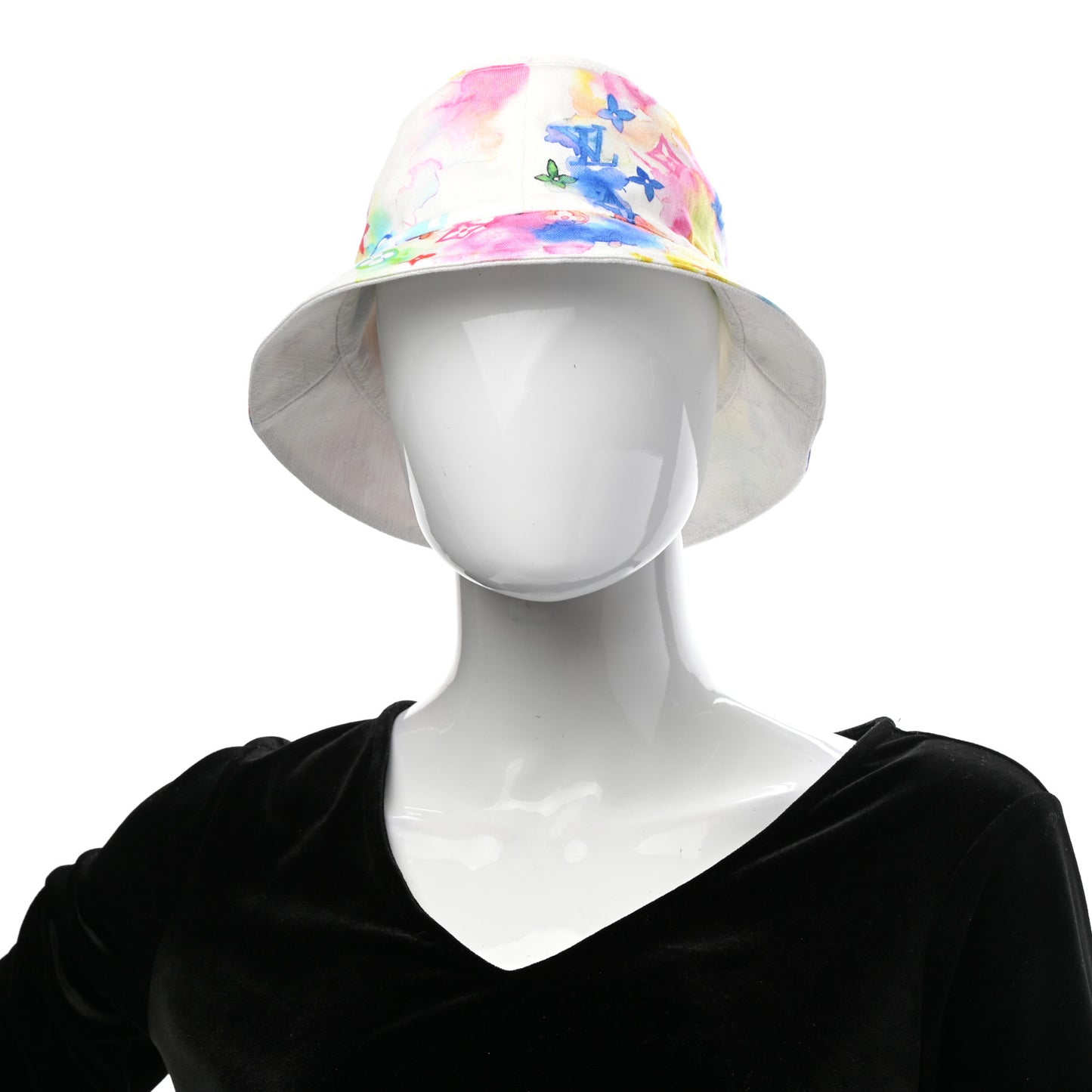 Watercolor Cotton Transformable Bob Bucket Hat 58 Multicolor
