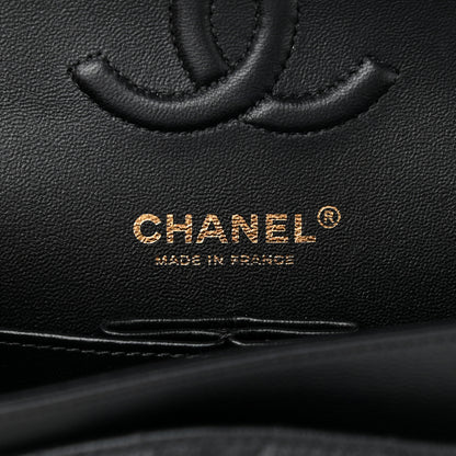 Chanel Caviar Chevron Quilted Small Double Flap Black 6 of 12