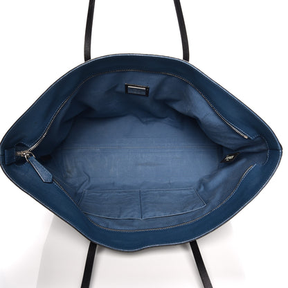 Fendi Vitello Elite Cuoio Monster Buggies Medium Roll Tote Black Multicolor Blue Cobalto 5 of 11