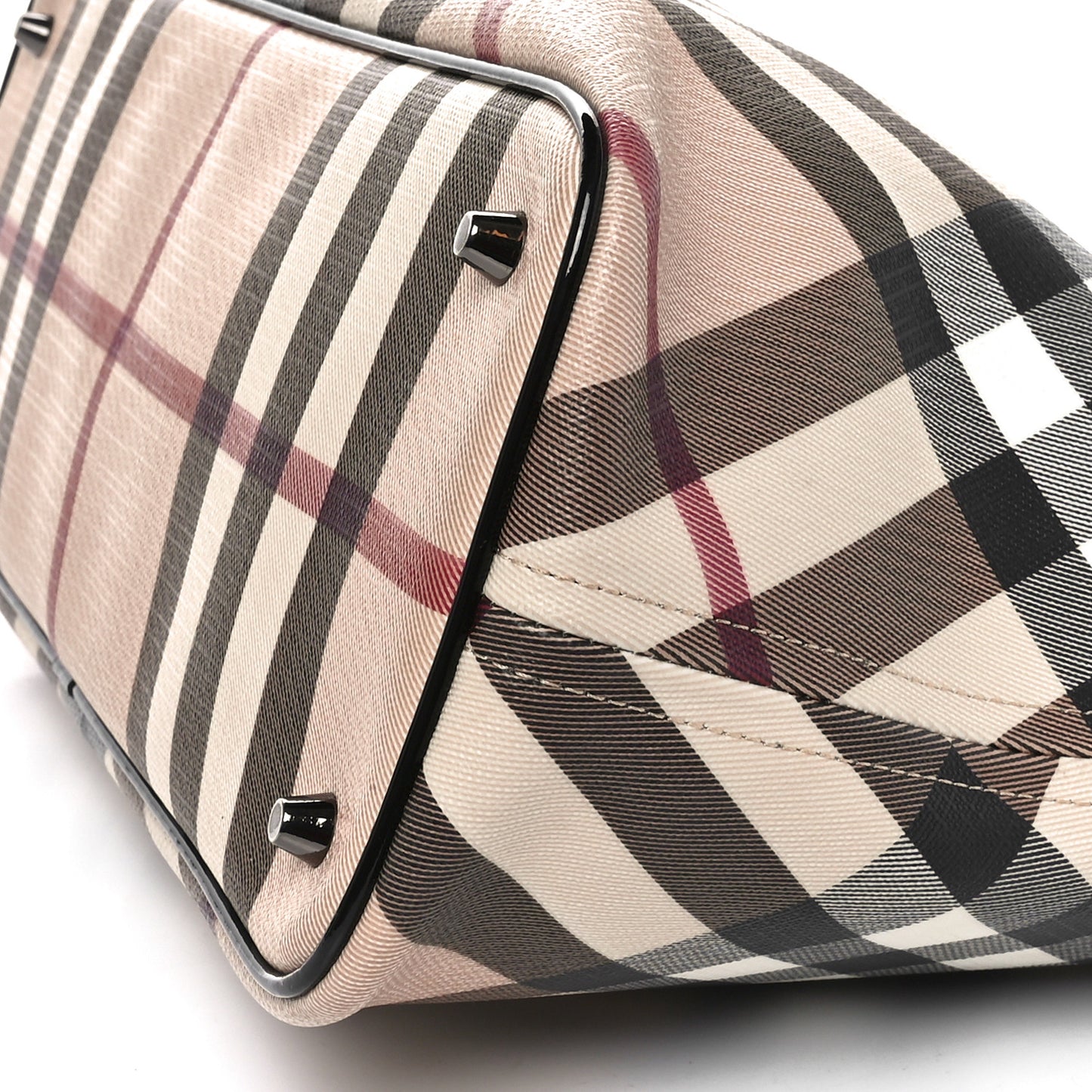 Supernova Check Small Nickie Tote Black