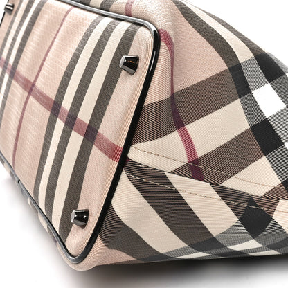 Burberry Supernova Check Small Nickie Tote Black 9 of 9
