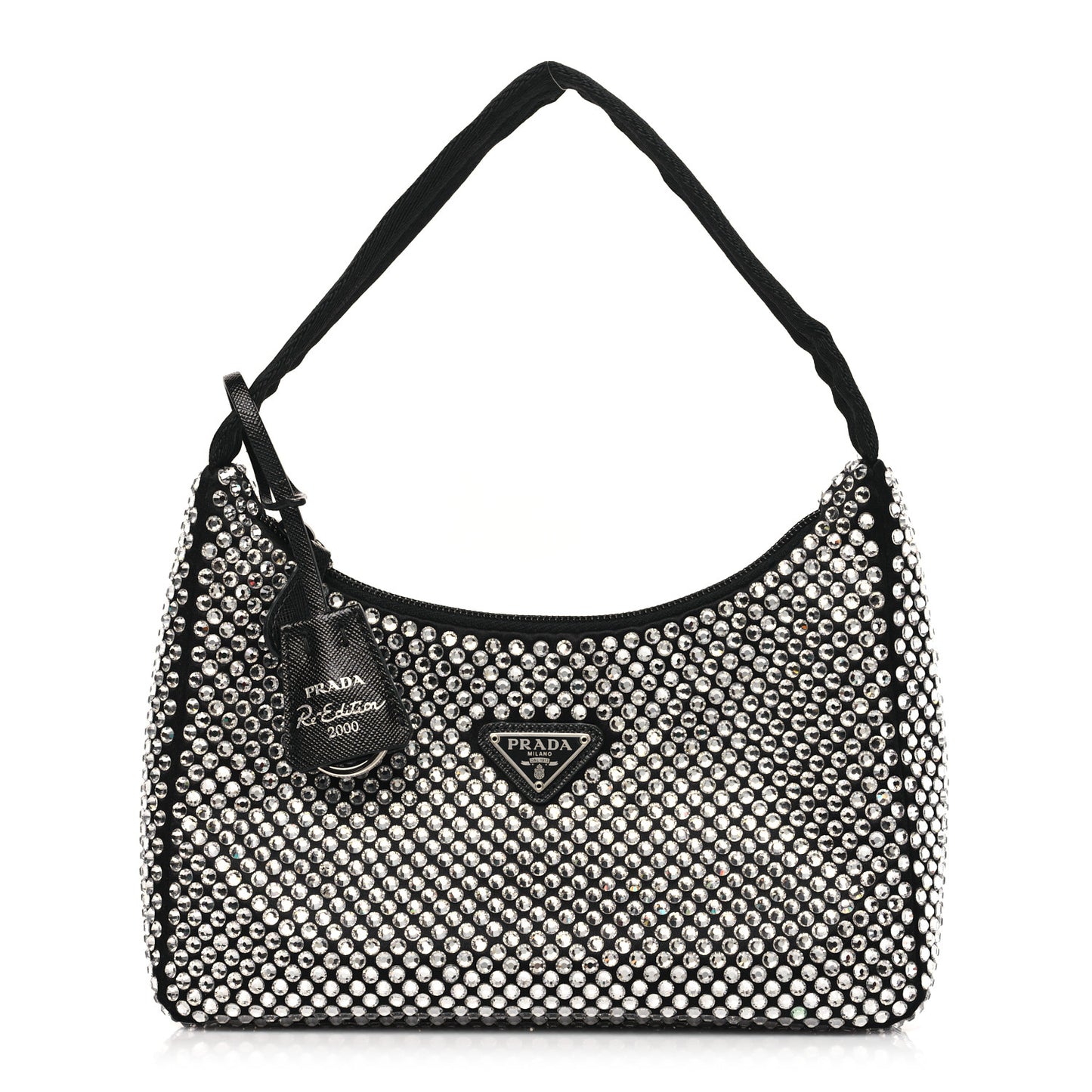 Satin Crystal Mini Re-Edition 2000 Bag Cristal