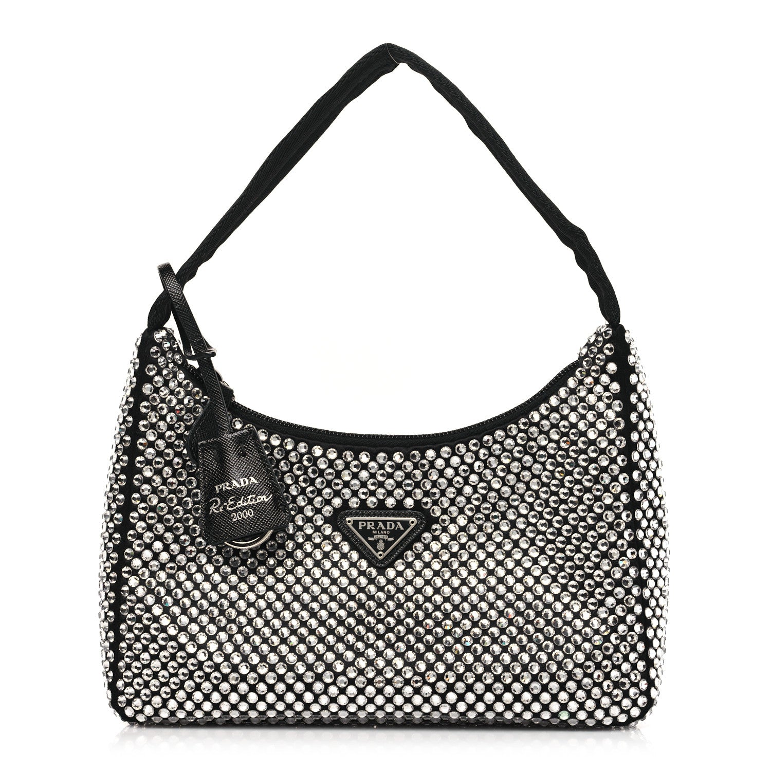 Prada Satin Crystal Mini Re-Edition 2000 Bag Cristal 1 of 11