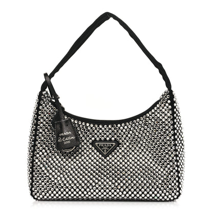 Prada Satin Crystal Mini Re-Edition 2000 Bag Cristal 1 of 11