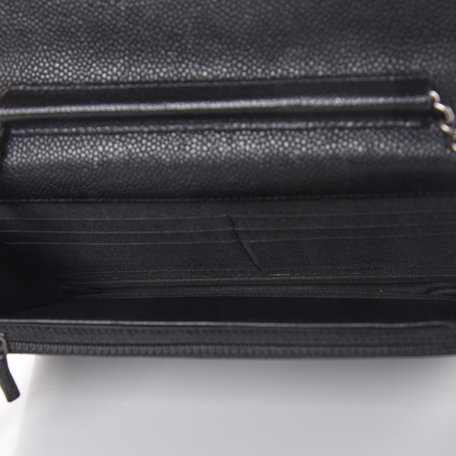 Chanel Caviar Quilted Boy Wallet On Chain WOC Black 5 of 9