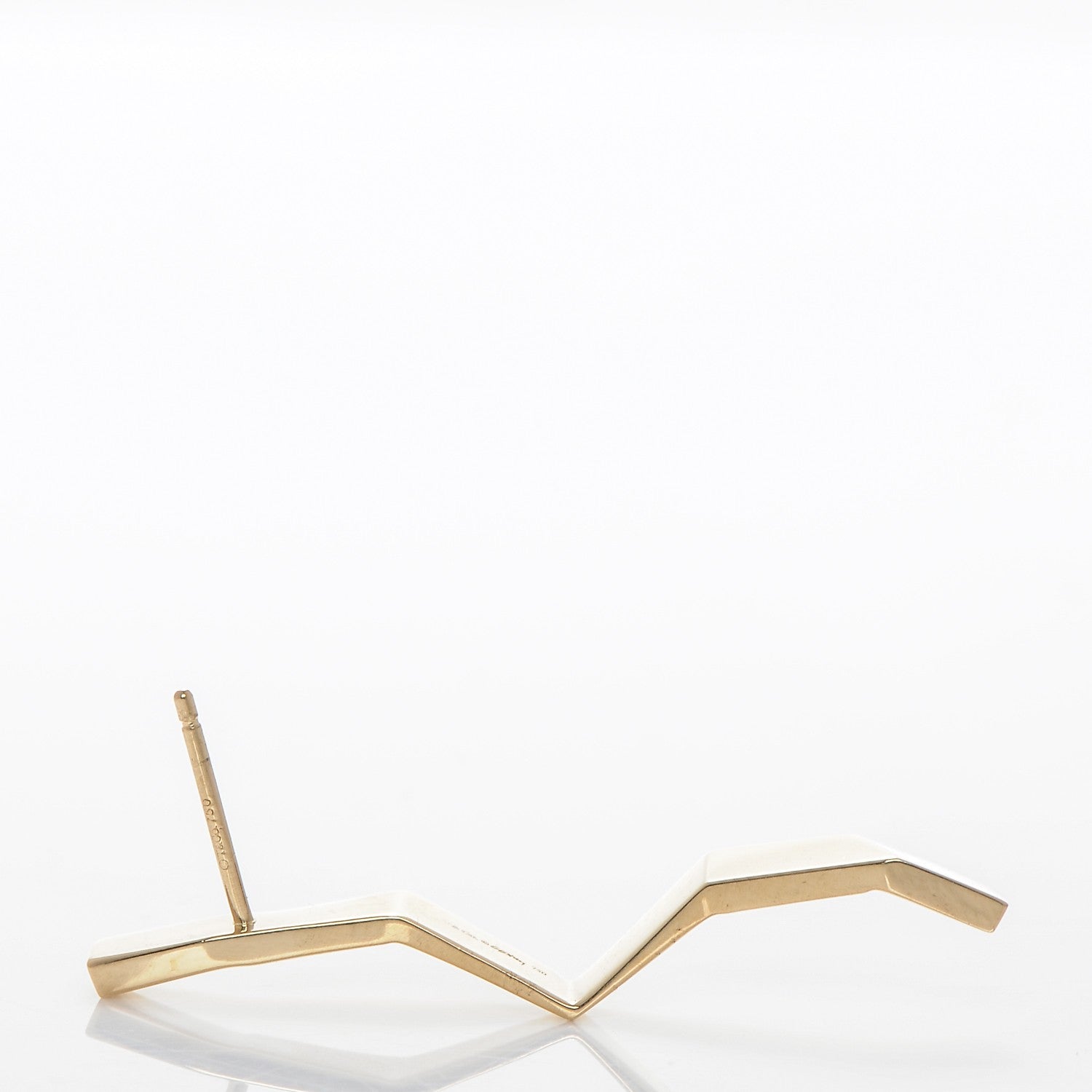 Tiffany 18K Yellow Gold Frank Gehry Fold Earrings 5 of 6